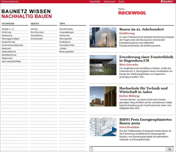 Bild: Nachhaltig bauen / Neues Fachlexikon kostenlos unter baunetzwissen.de