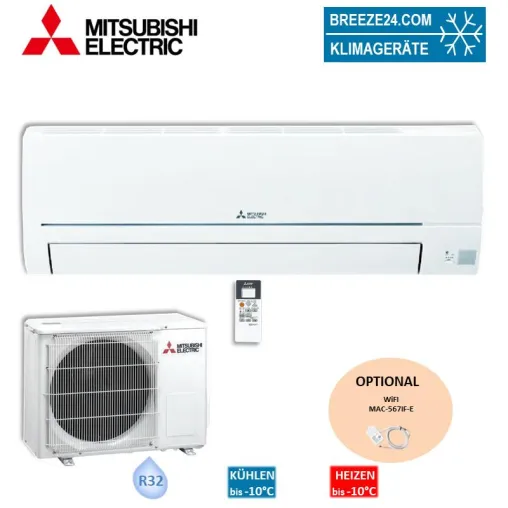 Bild: MITSUBISHI ELECTRIC Klimaanlagen Set MSZ-HR35VF Wandgerät + MUZ-HR35VF R32 3,5 KW für 1 Zimmer mit 35 m²