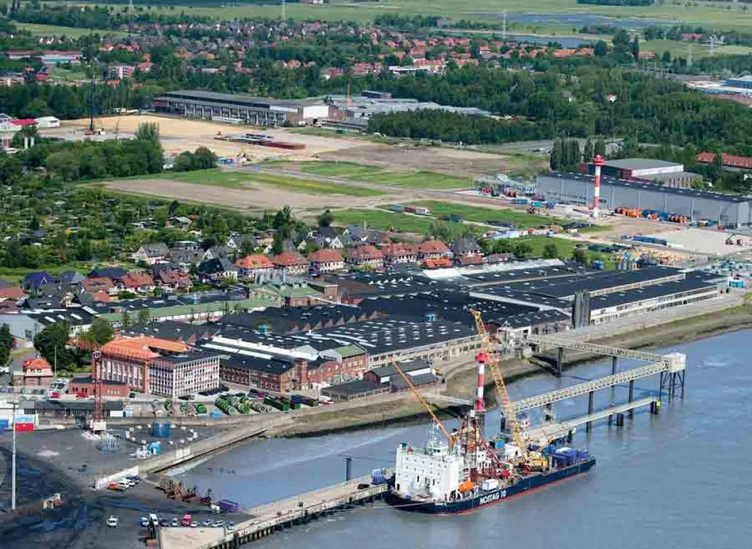 Die Norddeutschen Seekabelwerke (NSW) liegen direkt in Nordenham an der Weser