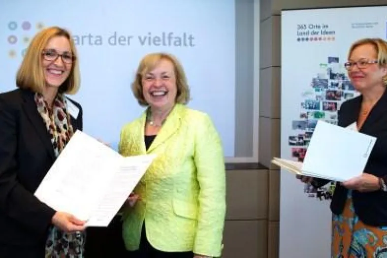 Bundesweite Wertschätzung für Charta der Vielfalt als „Ausgewählter Ort 2012“ Bild: Bundesweite Wertschätzung für Charta der Vielfalt als „Ausgewählter Ort 2012“