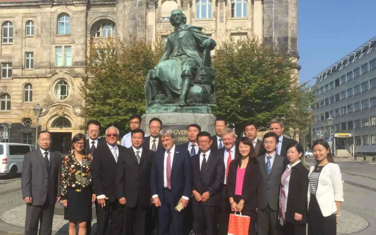 Bürgermeister und Parteisekretäre aus China in Magdeburg 27.09.2016