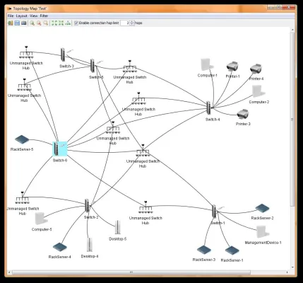Bild: JDisc erkennt die Netzwerk-Topologie