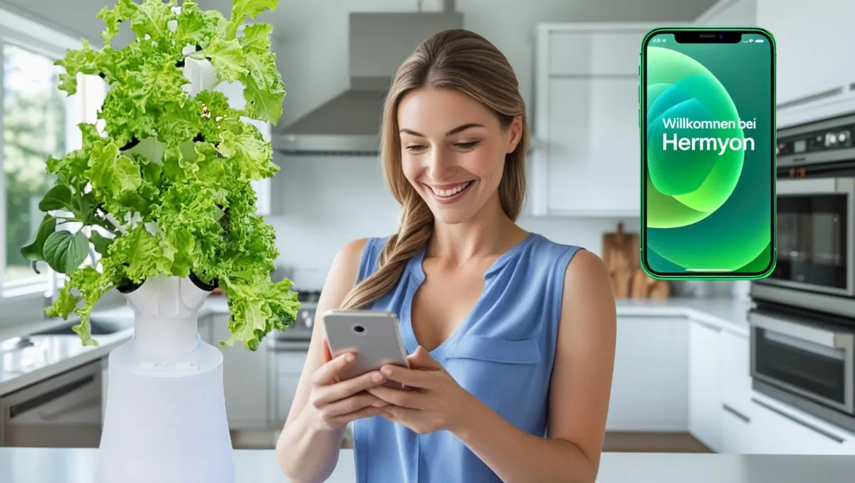 Hermyon-KI macht Hydroponik-Systeme zu selbstständigen Experten (© Hermes Solution Kft)