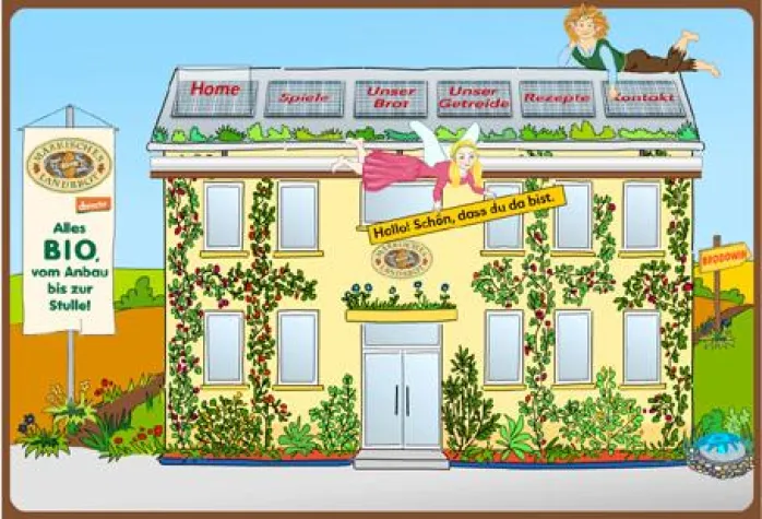 Bild: Kinder-Brotbäckerei im Internet