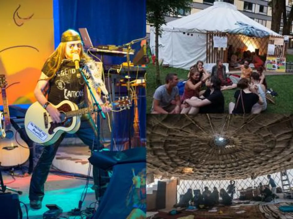 Lieder zum Nachdenken: New-Topical-Song Screening von Michel Montecrossa in der Kulturjurte, München