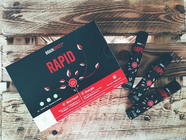 Bild: 3 Koffeinquellen, 2-fache Wirkungsdauer ,1 Shot - BRAINEFFECT bringt neues Produkt RAPID heraus!