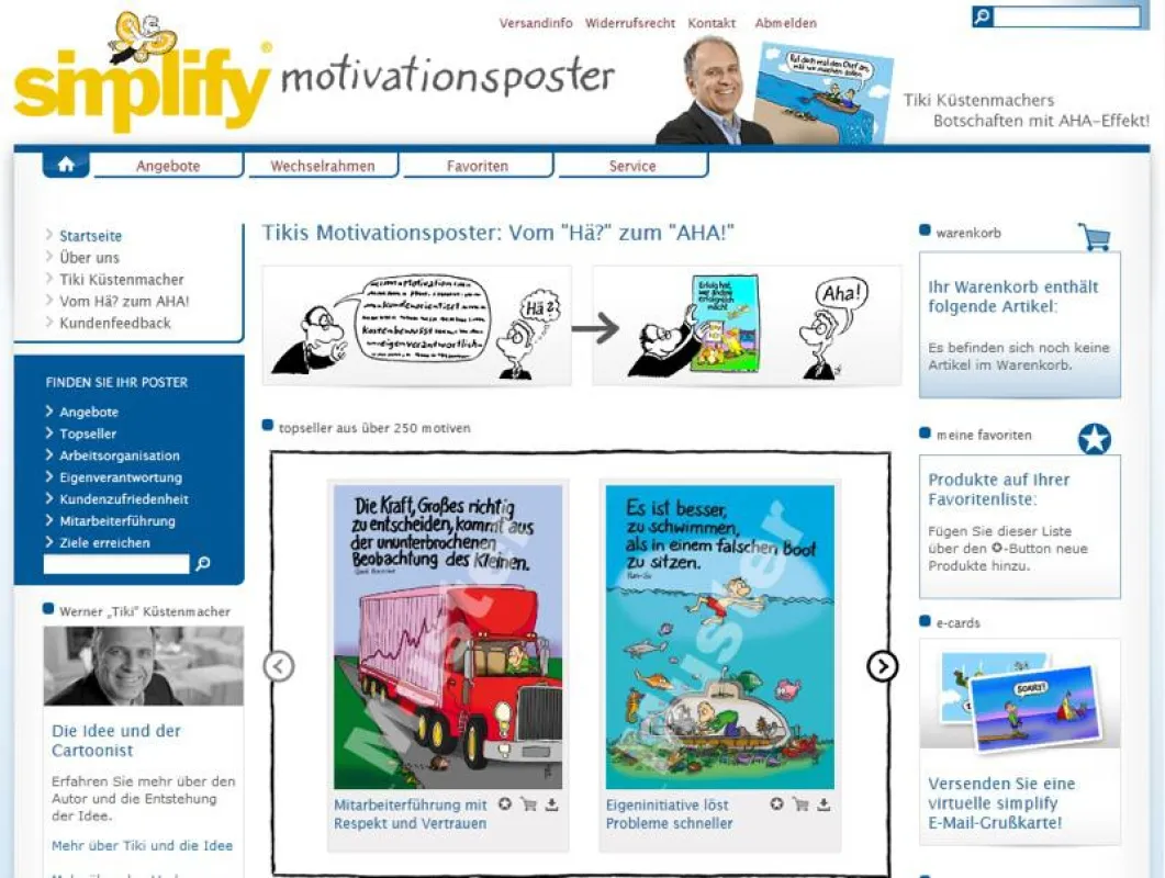 Motivationsposter.de im neuen Layout