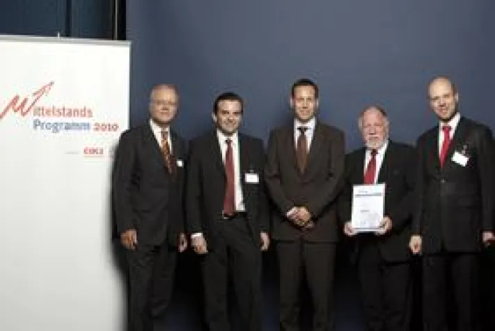 Bild: transresch im Rahmen des Mittelstandsprogramms 2010 ausgezeichnet