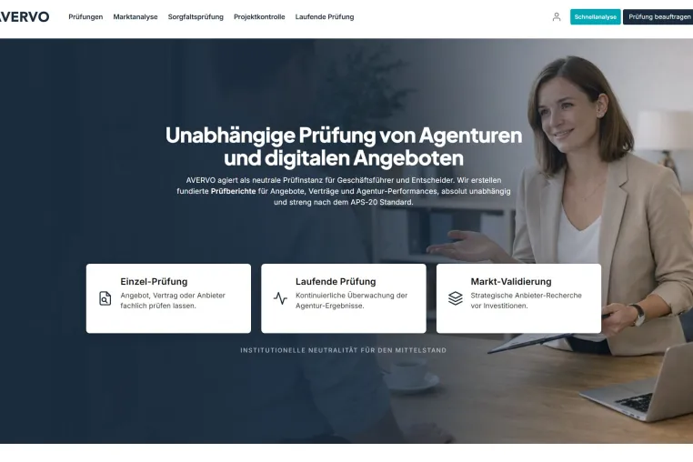 Schluss mit der „Blackbox Marketing“: AVERVO startet als erste neutrale Prüfinstanz für Agenturleistungen Bild: Schluss mit der „Blackbox Marketing“: AVERVO startet als erste neutrale Prüfinstanz für Agenturleistungen
