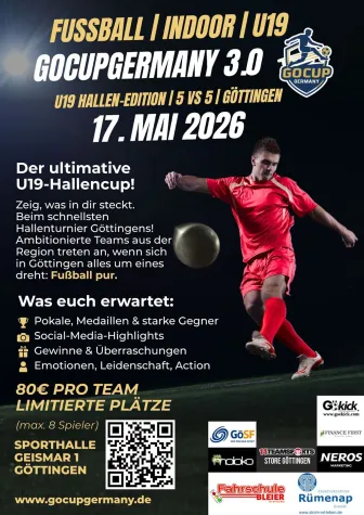 GoCupGermany 3.0 startet am 17.Mai.2026 Bild: GoCupGermany 3.0 startet am 17.Mai.2026