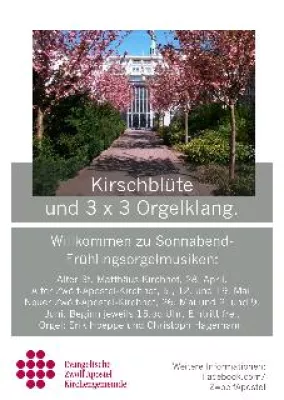 Bild: Kirschblüte & Orgelklang am Sonnabend: Filmmusik auf dem Alten St. Matthäus-Kirchhof