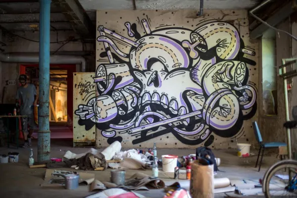 Bild: ibug 2017: Kunstfestival in alter Fleischmaschinenfabrik in Chemnitz