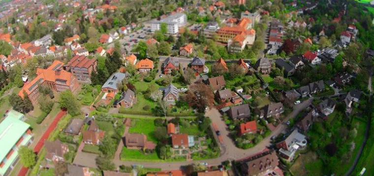 Bild: Immobilien-Exposé aus der Luft haben mehr Klicks