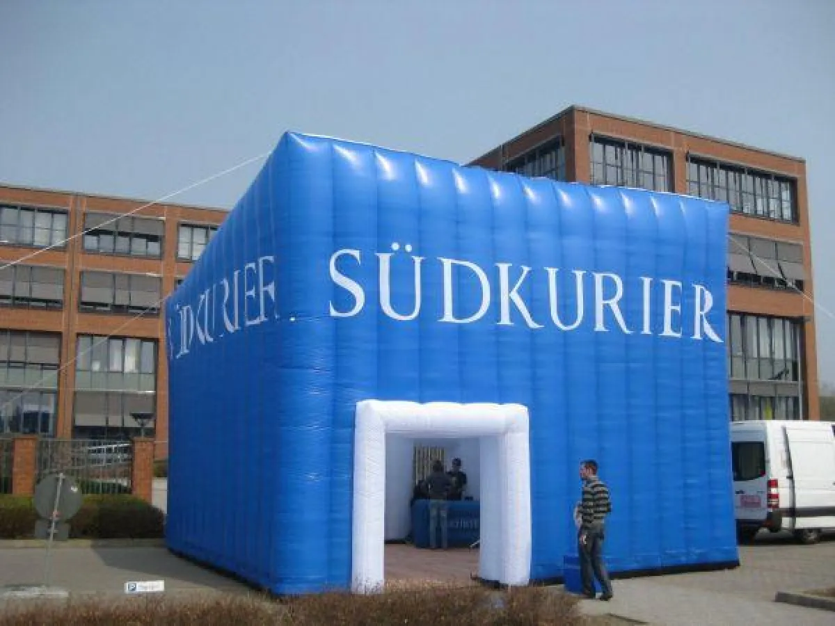 aufblasbares Zelt Medien Cube