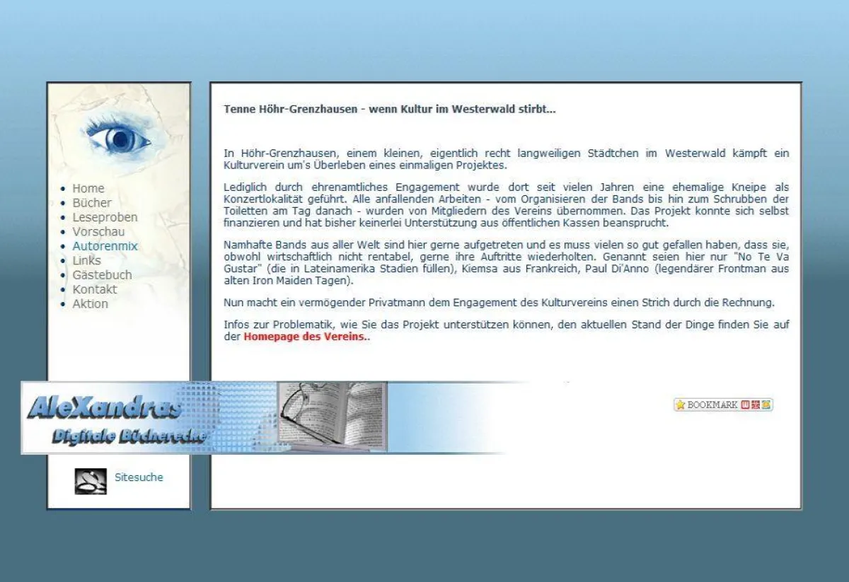 Internetseite zum Thema