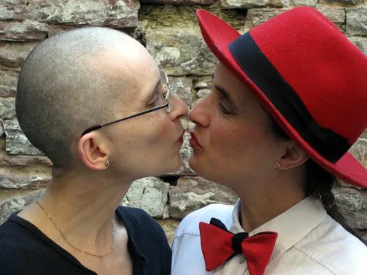 Bild: ANA & ANDA als Schirmfrauen des CSD Karlsruhe 2012