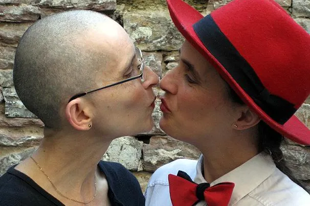 Bild: ANA & ANDA als Schirmfrauen des CSD Karlsruhe 2012