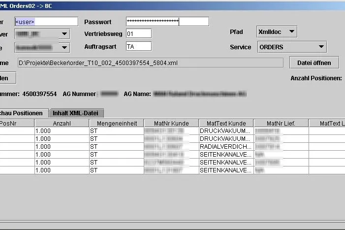 clavis implementiert SAP-Auftragsupload aus XML Bild: clavis implementiert SAP-Auftragsupload aus XML