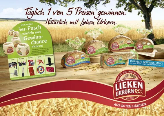 Mit fünf Würfeln zum Glück – LIEKEN URKORN startet Verlosungsaktion Bild: Mit fünf Würfeln zum Glück – LIEKEN URKORN startet Verlosungsaktion