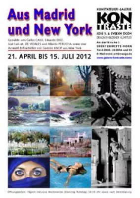 Bild: Ausstellung "Aus Madrid und New York". Fünf Spezialisten stellen aus.