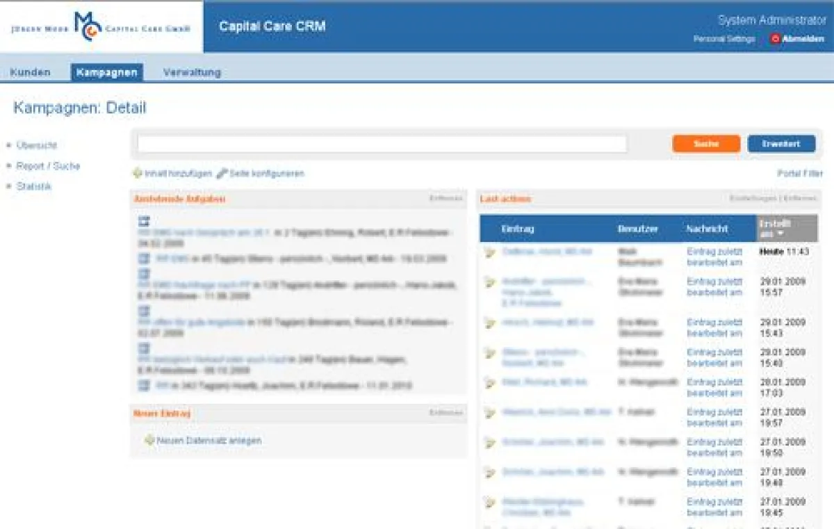 xelos.net CRM | Capital Care GmbH