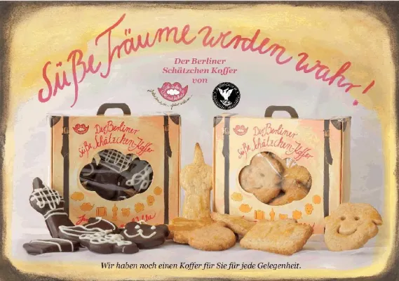 Bild: Süßes Weihnachtsfest: Berliner Kekse und Schoko Schätzchen mit Herz & Schnauze