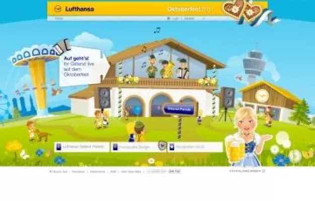 Bild: Ray Sono setzt für Lufthansa die Microsite zum Oktoberfest 2011 um