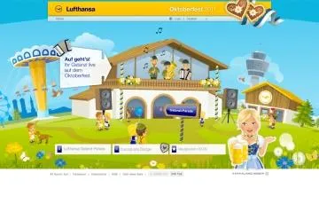 Ray Sono setzt für Lufthansa die Microsite zum Oktoberfest 2011 um Bild: Ray Sono setzt für Lufthansa die Microsite zum Oktoberfest 2011 um