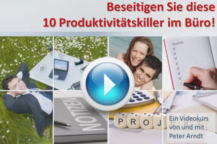 Neuer und kostenloser Videokurs vom Selbstorganisations-Profi Peter Arndt Bild: Neuer und kostenloser Videokurs vom Selbstorganisations-Profi Peter Arndt