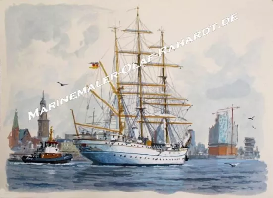 Bild: "Mit Pinsel und Palette - Faszination Seefahrt i Bild"