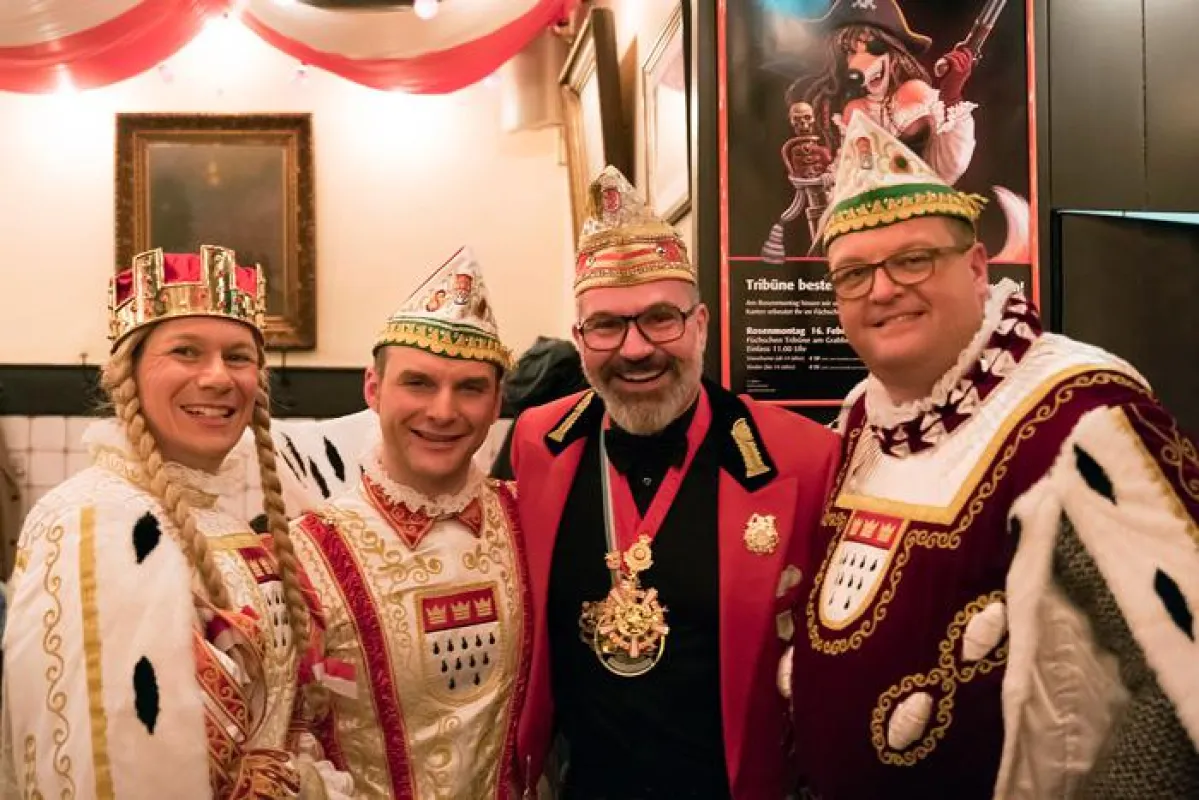 v.l. Die Jungfrau Alexandra, Prinz Holger, Peter König, Bauer Michael