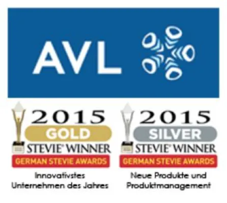 Bild: AVL Emission Test Systems wird bei den GERMAN STEVIE AWARDS 2015 mit Gold und Silber- Auszeichnungen nominiert