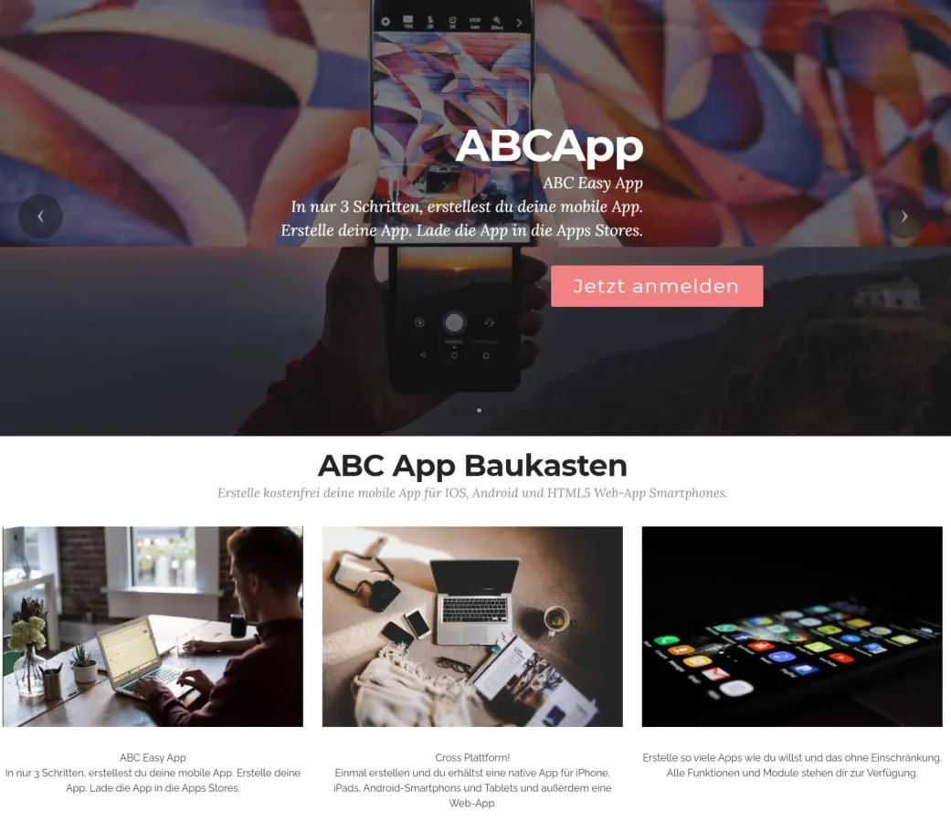 ABC App - App-Entwicklungstool (© ABCapp.org - poertner consulting)