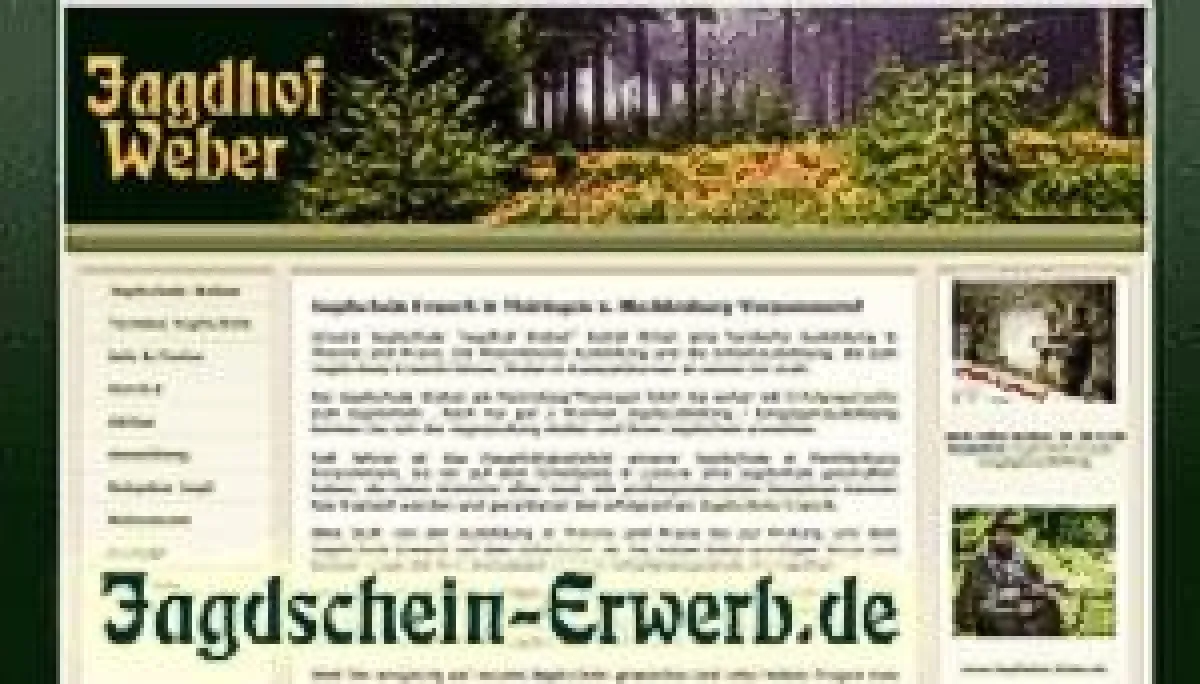 Jägerausbildung ab 13.11.10 bei Jagdschule Weber