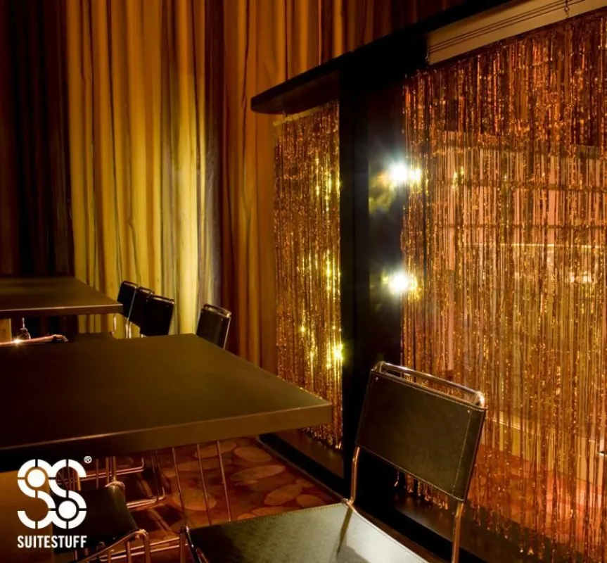 Raumteiler CU [see:you] Behang mit Lametta Gold