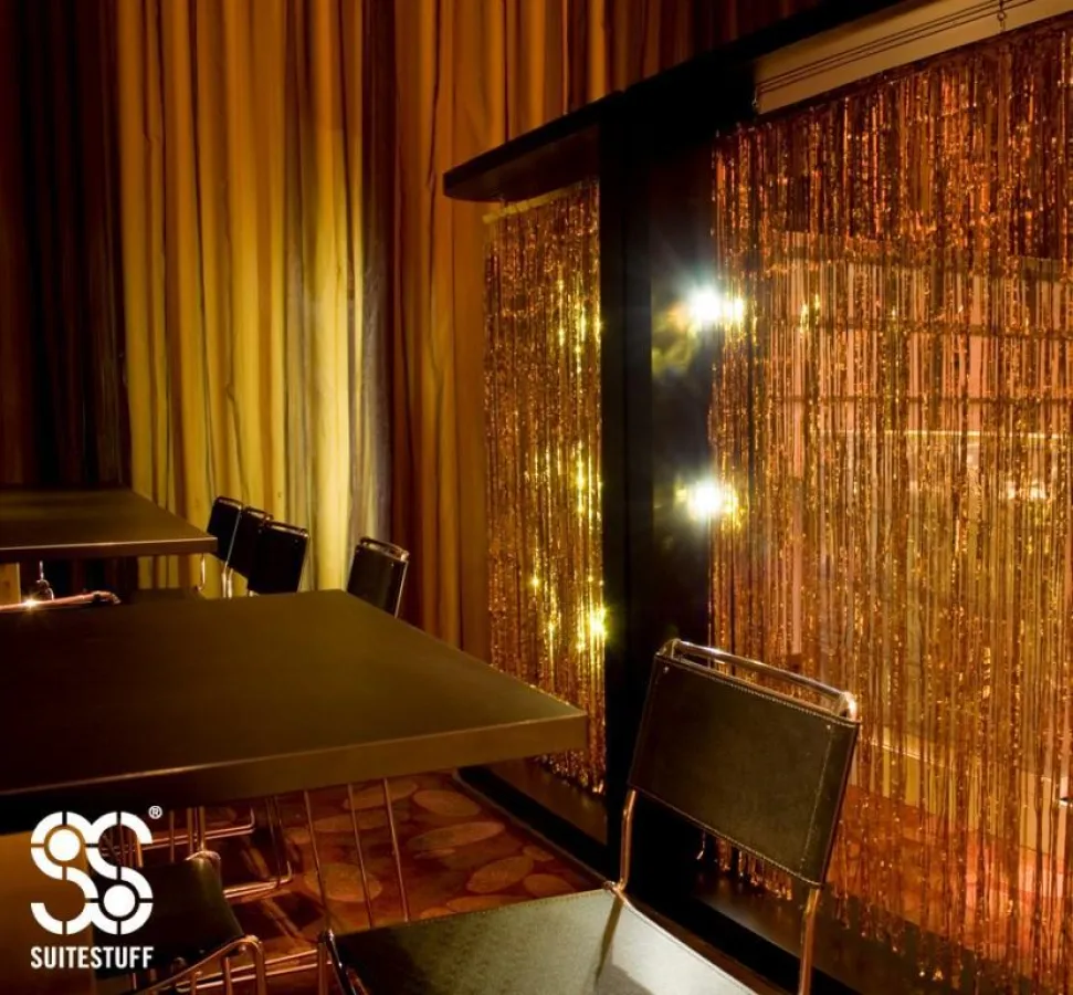 Raumteiler CU [see:you] Behang mit Lametta Gold