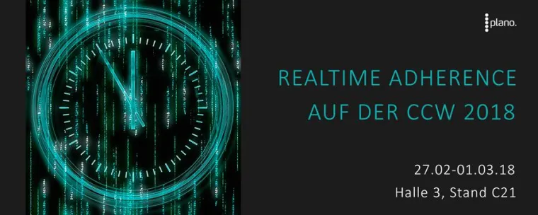 Bild: Personaleinsatzplanung mit Echtzeitsteuerung von Agenten: plano. präsentiert Realtime Adherence auf der CCW