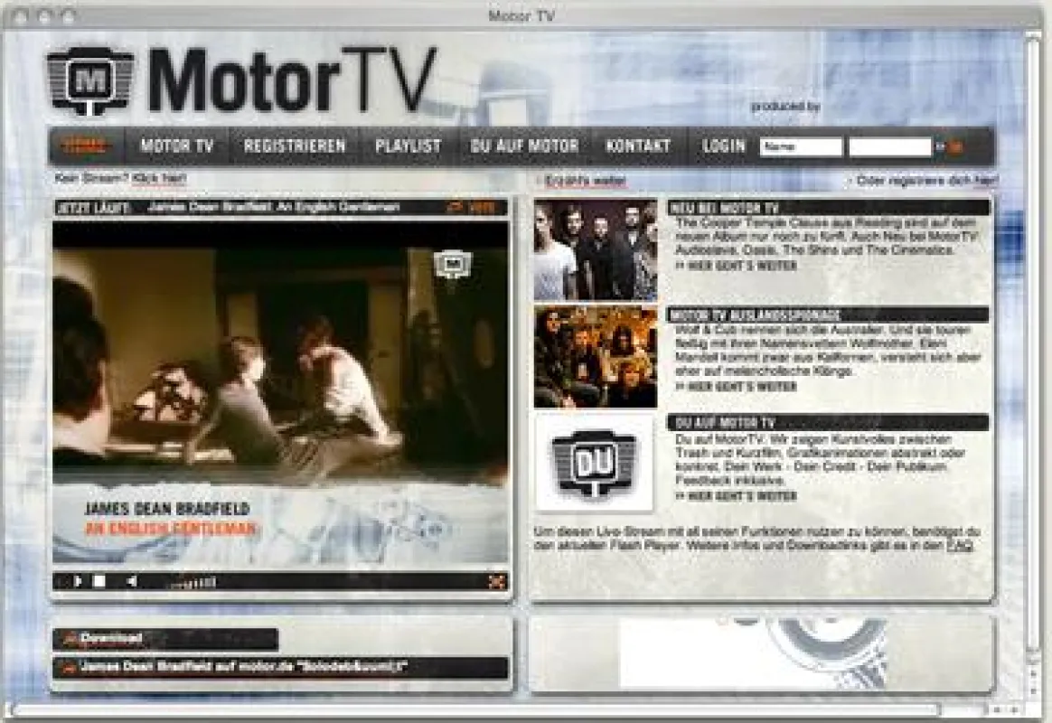 Motor TV Homepage