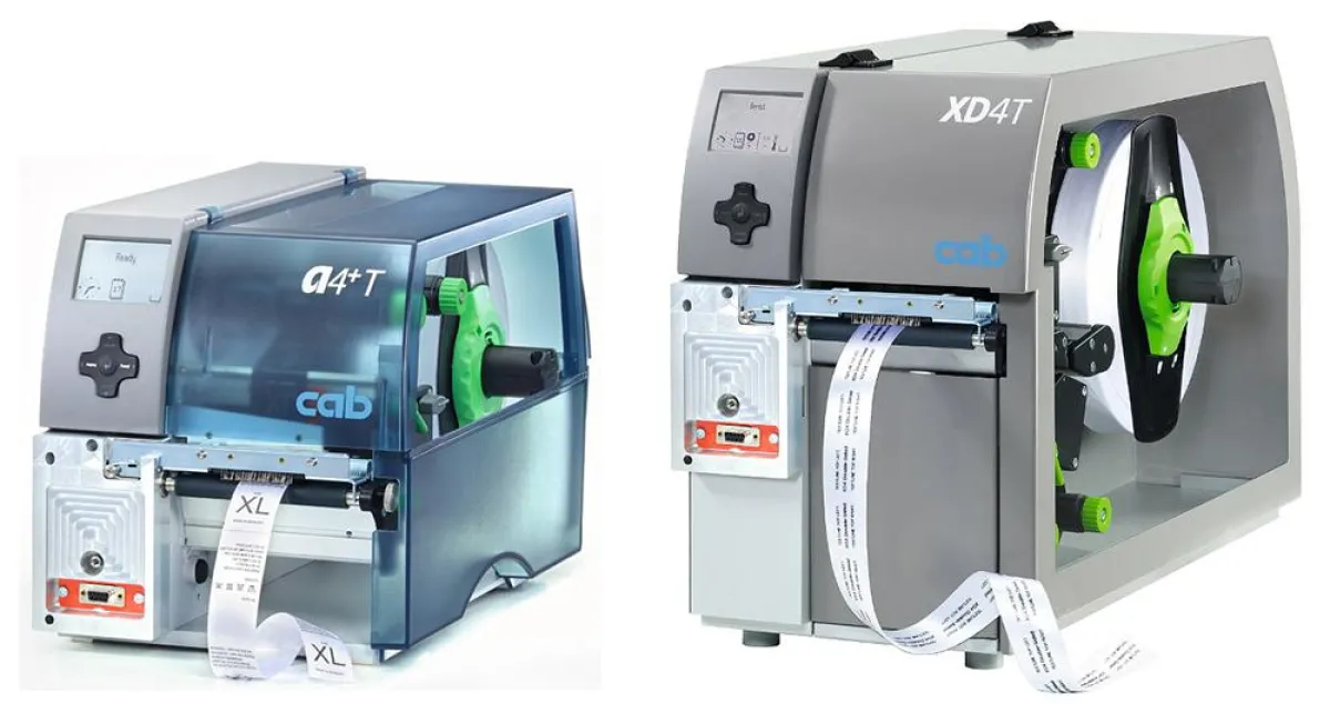 cab Textil-Etikettendrucker A4+T und XD4T
