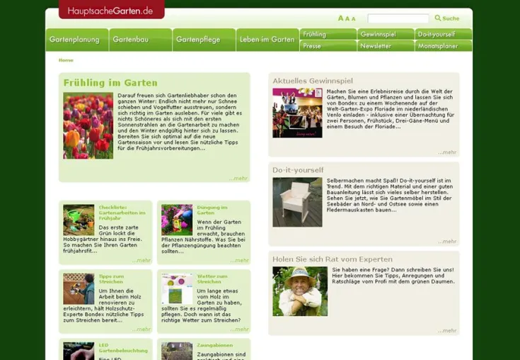Frühlingsgefühle im Gartenportal Bild: Frühlingsgefühle im Gartenportal