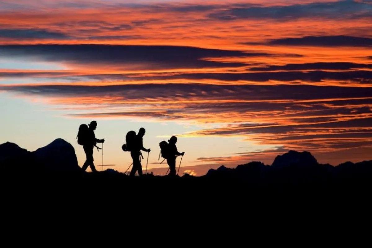 Beeindruckende Lichtstimmung während des Dolomiten Cross