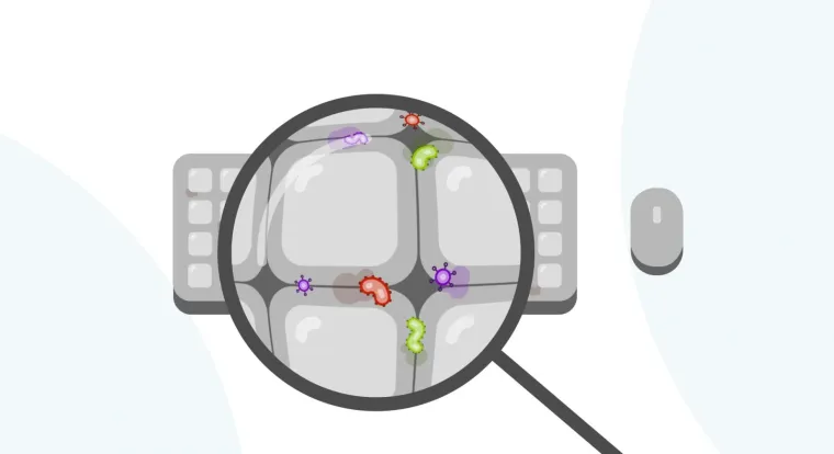 Potenzielle SARS-Covid-2 Infektionen durch kontaminierte Oberflächen von Computertastaturen Bild: Potenzielle SARS-Covid-2 Infektionen durch kontaminierte Oberflächen von Computertastaturen