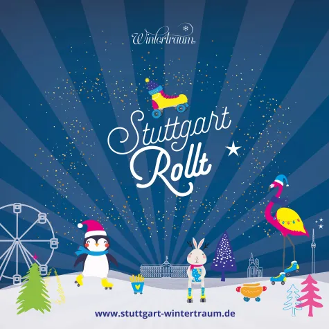 Der Stuttgarter Wintertraum auf Rollschuhen Bild: Der Stuttgarter Wintertraum auf Rollschuhen