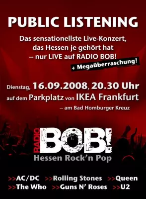 Bild: Feuerwerk und „Public Listening“ - RADIO BOB startet größtes Live-Konzert, das Hessen je gehört hat