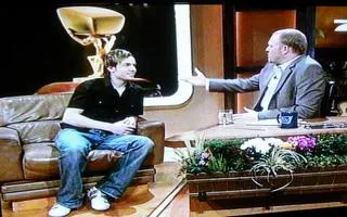 Florian Zimmer verblüfft Stefan Raab Bild: Florian Zimmer verblüfft Stefan Raab