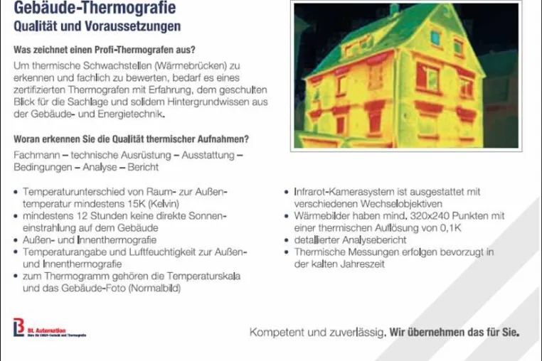 Bild: Thermografie - Qualität und Voraussetzung für Einsparpotenziale