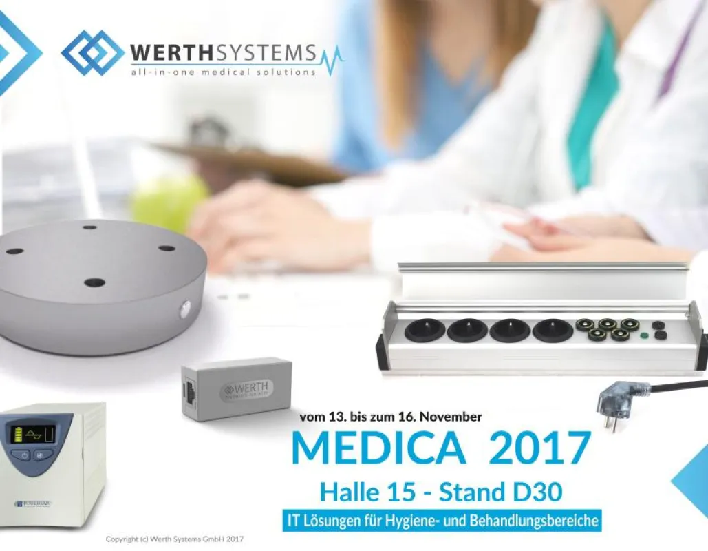 Werth Systems auf der Medica - Halle 15, Stand D30