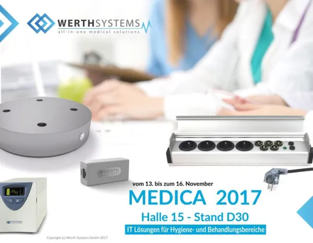 Werth Systems stellt auf der Medica 2017 aus Bild: Werth Systems stellt auf der Medica 2017 aus