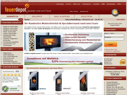 Bild: Feuerdepot.de über Kaminöfen und Wellness in den eigenen Wänden