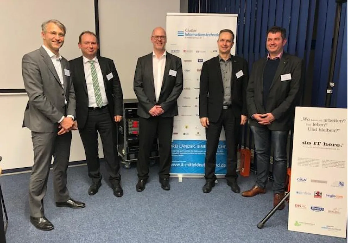 Neuer Vorstand: v.l. Reik Hesselbarth, Ingmar Bergmann, Jens Heinrich, Sirko Scheffler